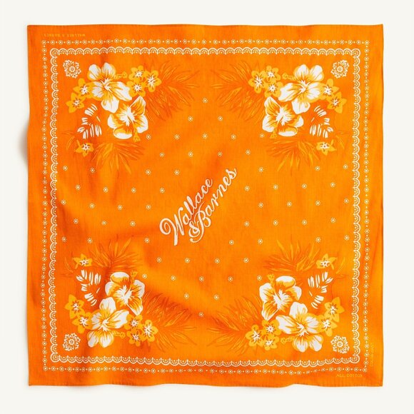 RARE Wallace & Barnes Bandana NEW with tags in Byzantine Orange Jungle - Picture 1 of 1
